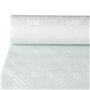 Tablecloth Paper Roll White With Damask Print 50 x 1 meter