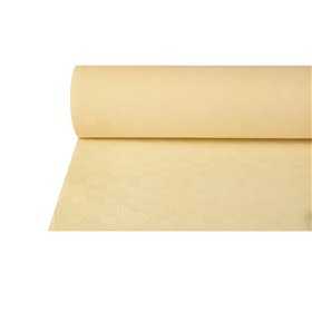 Tafelkleed Papier Rol Crème Met Damastprint 50 x 1 meter