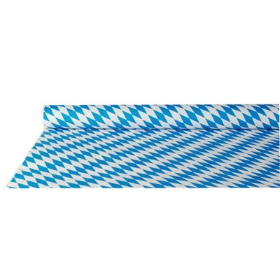 Tablecloth Paper Roll "Bavarian Blue" With Damask Print 10 x 1 meter