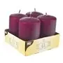 Pillar candles Purple Ø 50 x 80mm