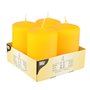 Pillar candles Yellow Ø 50 x 80mm