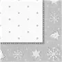 Napkins Silver "Christmas" "ROYAL Collection" 1/4 Fold 400 x 400mm