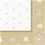 Napkins Gold "Christmas" "ROYAL Collection" 1/4 Fold 400 x 400mm