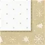 Servetten Goud "Kerst" "ROYAL Collection" 1/4 Vouw 400 x 400mm 