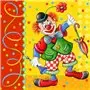 Servetten 3-Laags "Clown" 1/4 vouw 330 x 330mm