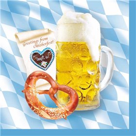 Napkins 3-Layer "Bavaria" 1/4 fold 330 x 330mm