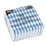 Servetten 1-Laags "Beiers blauw" 1/4 vouw 330 x 330mm