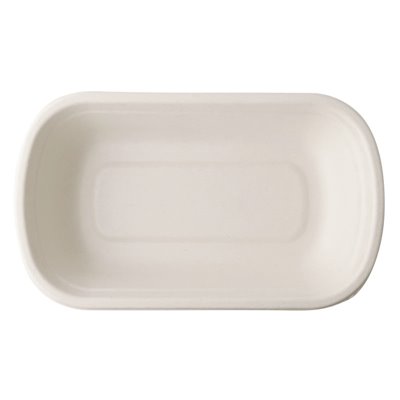 Bowls Sugarcane 750cc "Pure" White 229 x 134 x 44mm