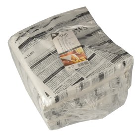 Puntzakken "Newsprint" Pergament Papier Vetvrij 270 x 190 x 190mm (Vul-inhoud 125 Gram)