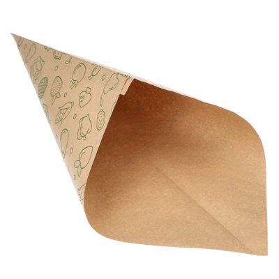 Cone Bags "Fruits & Vegs" Brown Kraft Paper 440 x 310 x 310mm (Filling content 750 Grams)