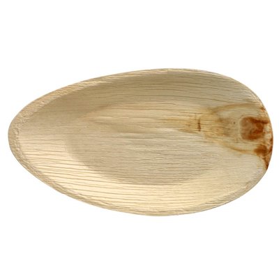 Palm Leaf Plates "Pure" Oval 320 x 180 x 30mm