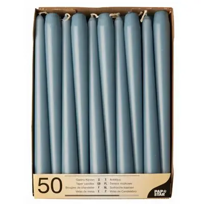 Kandelaarkaarsen Arctisch Blauw Ø 22 x 250mm