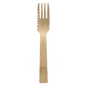 Pastry Forks Snack Forks With Cutting Edge Bamboo "Pure" 145mm