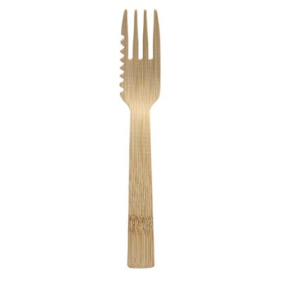 Pastry Forks Snack Forks With Cutting Edge Bamboo "Pure" 145mm