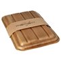 Palm Leaf Trays "Pure" Rectangular with Lid and Sleeve 235 x 160 x 45mm