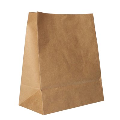 Block Bottom Bags Brown Kraft Paper 220 x 185 x 97mm