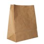 Block Bottom Bags Brown Kraft Paper 220 x 185 x 97mm