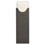 Cutlery Bags Anthracite "Lines" 235 x 73mm Including 2-Layer White Napkin 330 x 330mm