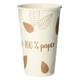 Cups Cardboard 400cc "Pure" "ZERO" Ø 90 x 139mm