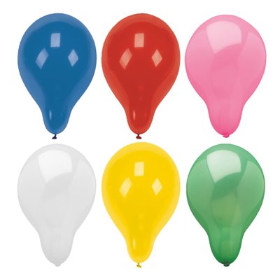 Ballonnen Rond Kleuren Assortiment (Geschikt voor Helium) Ø 280mm