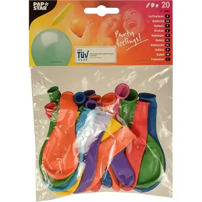 Ballonnen "Verschillende Vormen" Kleuren Assortiment