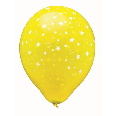 Ballonnen "Stars" Kleuren Assortiment Ø 290mm