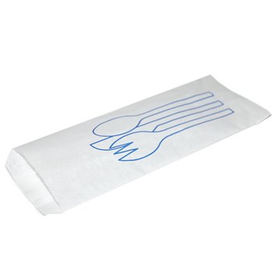 Cutlery Bags Blue Paper 230 x 90mm