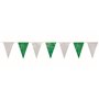 Pennant Garland Foil Green White Water Resistant 10 Meters