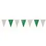 Pennant Garland Foil Green White Water Resistant 10 Meters