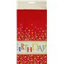 Tafelkleed Papier "Happy Birthday" Met Beschermingslaag 1200 x 1800mm 