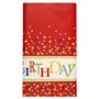 Tafelkleed Papier "Happy Birthday" Met Beschermingslaag 1200 x 1800mm 