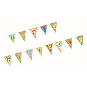 Pennant Garland Paper "Happy Birthday" With Protective Layer 4 meters