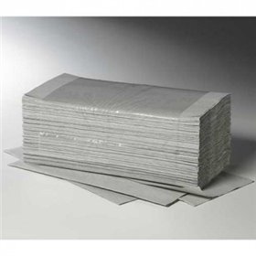 Towels V-Fold Gray "Plus L" 1-Layer 250 x 230mm (20x250)