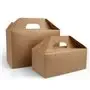 Maaltijdbox Met Handvat Karton Bruin 228 x 122 x 97mm Horecavoordeel.com