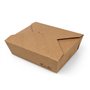 Meal tray - Lunch box 1000ml Kraft Brown Cardboard
