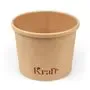 Soepbeker 350 ml /12oz Kraft Bruin Karton Ø 98mm