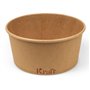 Salad bowl 1000 ml Kraft Brown Cardboard Ø 150mm