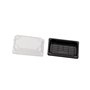 Sushi Tray HP-01 Zwart PS + Deksel Transparant OPS 166 x 92mm