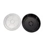 Sushi Tray HP-61 Black PS + Lid Transparent OPS Round 286 x 45mm