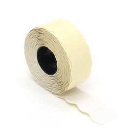 Price Labels 26 x 12mm White Permanent THT Roll 1500 Pieces