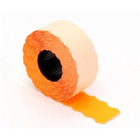 Price Labels 26 x 12mm Fluorescent Orange Permanent Roll 1500 Pieces