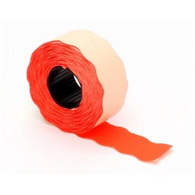 Price Labels 26 x 12mm Fluor Red Removable Roll 1500 Pieces