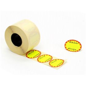 Price Labels 37 x 28mm Actieprijs Oval Roll 700 Pieces