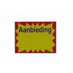 Prijstang etiketten - Prijslabels 37 x 28mm Aanbieding Rechthoekig Rol 700 Stuks