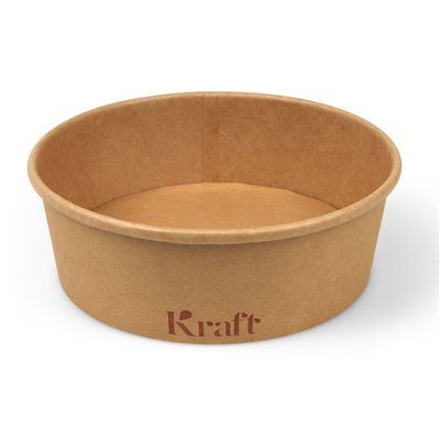 Salad bowl 500 ml Kraft Brown Cardboard Ø 150mm