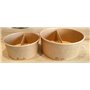 Dividers for Salad bowls Kraft Brown Cardboard Ø 150mm