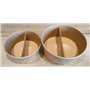 Dividers for Salad bowls Kraft Brown Cardboard Ø 150mm