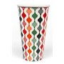 Milkshake Cups 500ml 16 Oz Colored Cardboard "Retro" Ø 92 x 155mm