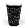 Milkshake Cups 300ml 12 Oz Black Cardboard "Sealy" Ø 92 x 108mm