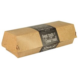 Baguettebox Cardboard "Good Food" 210 x 75 x 62mm - Horecavoordeel.com